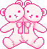 Image ID: A drawing of two teddy bears that were stitched together, forming one bear. End ID.