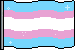 Image ID: A gif of the transgender pride flag, waving and sparkling. End ID.